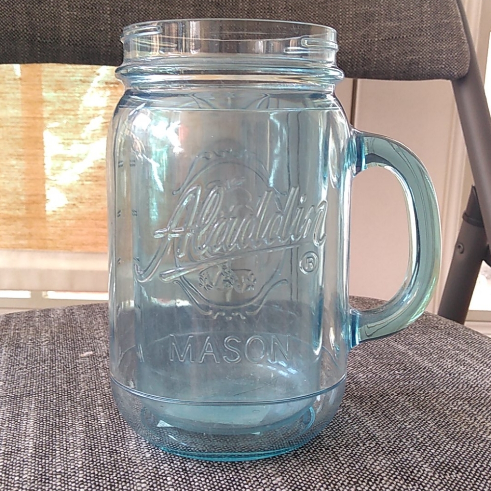 Plastic 16oz Aladdin mason mug
